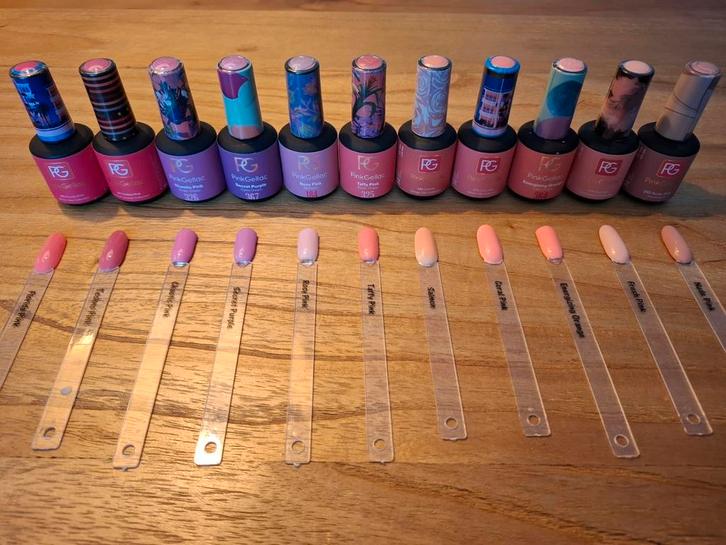 Pink Gellac kleurtjes, Sieraden, Tassen en Uiterlijk, Uiterlijk | Cosmetica en Make-up, Zo goed als nieuw, Handen en Nagels, Roze