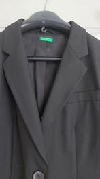 Benetton zwart colbert 38/ 40 large zgan, Maat 38/40 (M), Benetton, Zwart, Ophalen of Verzenden