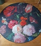 Rond vloerkleed kunstmotief, Huis en Inrichting, Ophalen of Verzenden, Zo goed als nieuw