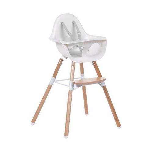 Childhome Evolu 2-in-1 Kinderstoel Naturel, Kinderen en Baby's, Kinderstoelen, Zo goed als nieuw, Overige typen, Afneembaar eetblad