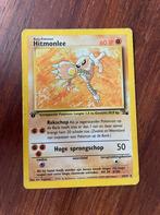Pokémon - Hitmonlee - Fossil - 1st edition - NL, Hobby en Vrije tijd, Verzamelkaartspellen | Pokémon, Ophalen of Verzenden, Zo goed als nieuw