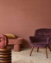 Eijffinger Linnen Look behang 340625, Huis en Inrichting, Stoffering | Behang, Rood, Oranje, Roze, minder dan 10 m², Ophalen