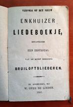 Enkhuizer- Bruiloft-Liederboekje     1881, Verzenden, Gelezen