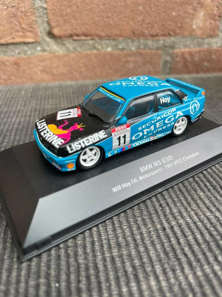 1:43 BMW M3 1991 BTCC CHAMPION ……. 10,-, Hobby en Vrije tijd, Modelauto's | 1:43, Gebruikt, Auto, Overige merken, Ophalen of Verzenden