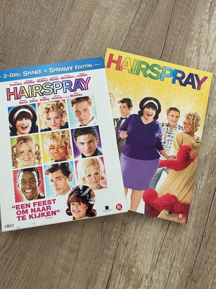 dvd hairspray - john travolta, Cd's en Dvd's, Dvd's | Komedie, Zo goed als nieuw, Overige genres, Alle leeftijden, Ophalen of Verzenden