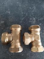 2 T Stukken 35  mm, Doe-het-zelf en Verbouw, Buizen en Afvoer, Ophalen of Verzenden, Nieuw, Minder dan 2 meter
