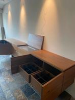 Noten fineer dressoir meubel/drank barretje, Huis en Inrichting, Kasten | Televisiemeubels, Gebruikt, Ophalen of Verzenden, 200 cm of meer