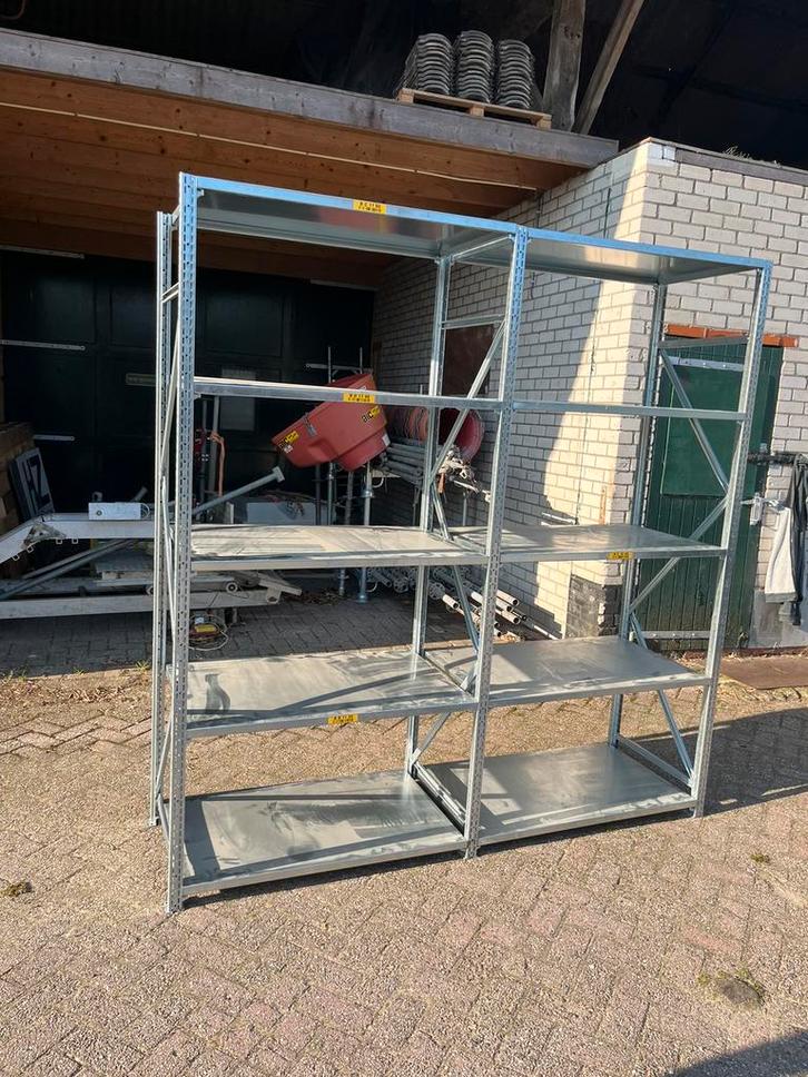 Metalen stellingen 60cm diep *ALS NIEUW*, Doe-het-zelf en Verbouw, Metalen, IJzer, Ophalen of Verzenden