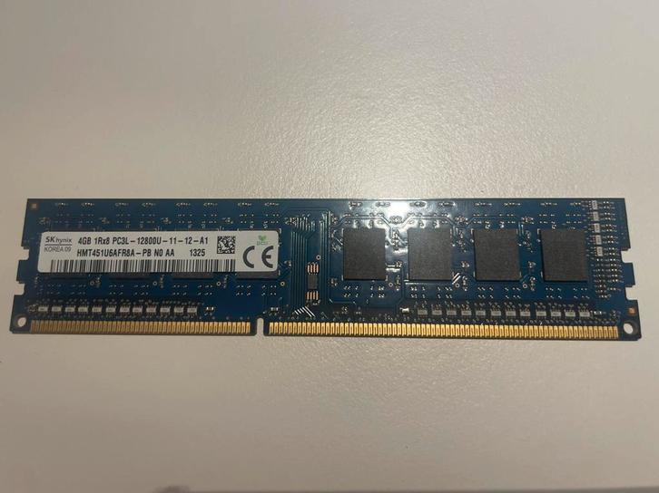 SK hynix 4GB DDR3L-1600 (PC3L-12800U) UDIMM – 1,35 V, Computers en Software, RAM geheugen, Gebruikt, Desktop, 4 GB, DDR3, Ophalen