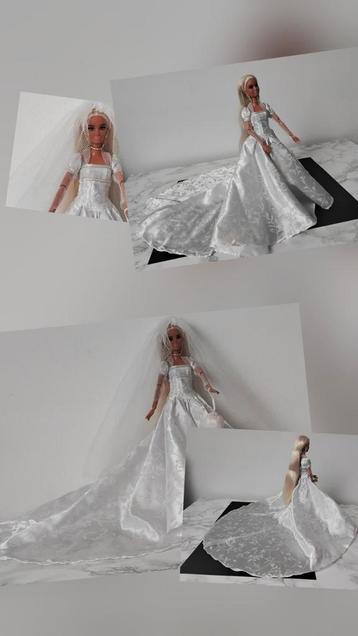 Poppen Trouwjurk Bruidsjurk Barbie Jurk  beschikbaar voor biedingen