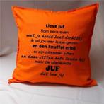 kussen voor de juf of meester, Ophalen of Verzenden, Nieuw, Oranje, Vierkant