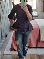 Modström polkadot blouse met ruches – maat XS., Kleding | Dames, Zo goed als nieuw, Maat 34 (XS) of kleiner, Modström., Verzenden