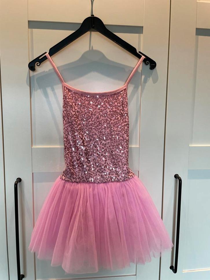 Roze Balletspeelpakje met Tule maat 140, Kinderen en Baby's, Carnavalskleding en Verkleedspullen, Gebruikt, Meisje, 134 t/m 140