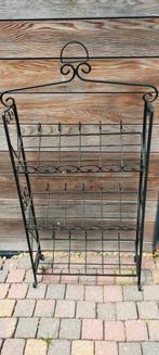 Vintage groot metalen wijnrek, Ophalen, Zo goed als nieuw, Metaal, 75 cm of meer