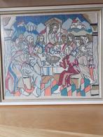 Handgemaakte Wandtapijt - Het Laatste Avondmaal, Antiek en Kunst, Ophalen of Verzenden