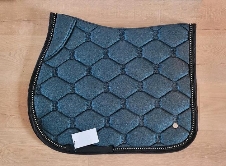 PS of Sweden glitter springdekje donkerblauw (teal), Dieren en Toebehoren, Paarden en Pony's | Dekens en Dekjes, Nieuw, Dekje