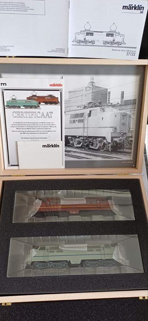 Märklin 37123 H0 Dubbelset serie 1200 Serie NS., Wisselstroom, Locomotief, Nieuw, Ophalen of Verzenden