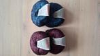 katia air lux merino wol viscose blauw bordeaux, Ophalen of Verzenden, Nieuw, Breien of Haken, Wol of Garen