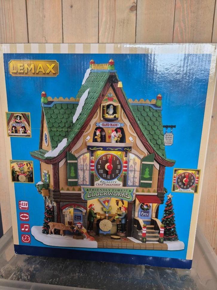 kerstdorp Lemax koekoeksklok fabriek, Diversen, Kerst, Zo goed als nieuw, Ophalen of Verzenden