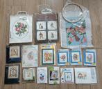 14 Complete borduurpakketten + stramien + borduur ring (C), Ophalen of Verzenden, Nieuw, Handborduren, Borduurpakket
