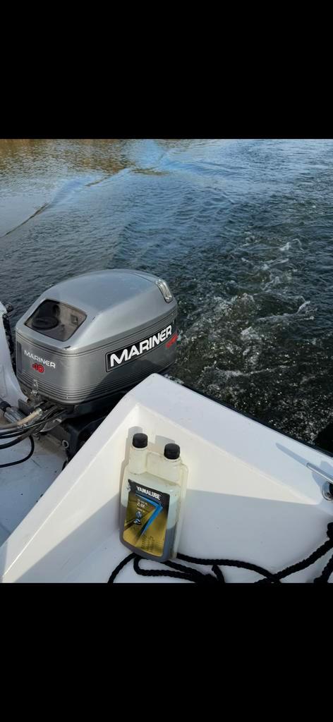Buitenboord motor 40pk 2takt mariner Ex Defensie Super sterk, Watersport en Boten, Buiten- en Binnenboordmotoren, Gebruikt, Ophalen