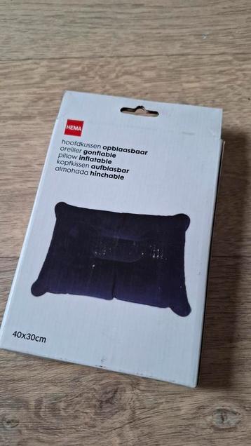 Hoofdkussen opblaasbaar 40x30 cm nieuw beschikbaar voor biedingen