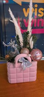 Schattig Kerst Bakje met Decoratie, Diversen, Kerst, Ophalen of Verzenden, Zo goed als nieuw