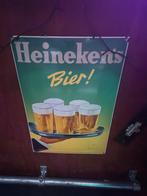 Heineken emaile bord ., Verzamelen, Ophalen of Verzenden, Zo goed als nieuw, Reclamebord, Plaat of Schild, Heineken