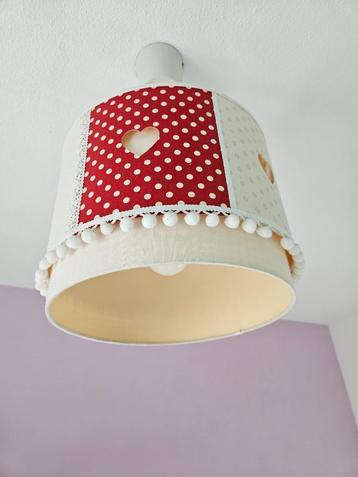 Hanglamp/Plafondlamp roze/rood/wit beschikbaar voor biedingen