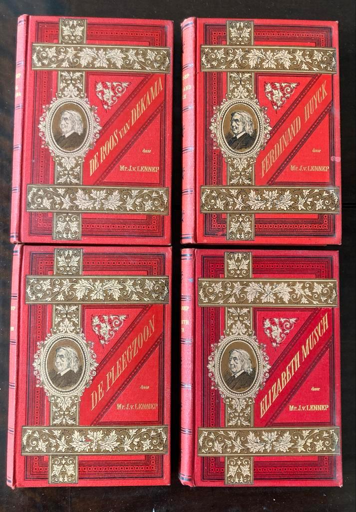 J. van Lennep - 4 Delige Set, Antiek en Kunst, Antiek | Boeken en Bijbels, Ophalen of Verzenden