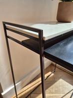 Vintage design bijzettafel, Ophalen, Gebruikt, Metaal of Aluminium, Vintage
