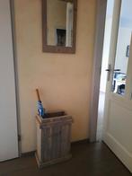 Paraplubak en spiegel van steigerhout, Ophalen, Gebruikt, Hout