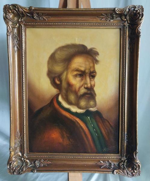 Raymond (XXe) - Man met baard - 1960, Antiek en Kunst, Kunst | Schilderijen | Klassiek, Ophalen of Verzenden