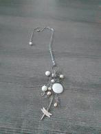 Zilverkleurige ketting met Libelle hanger, Ophalen, Zo goed als nieuw, Zilver, Overige materialen