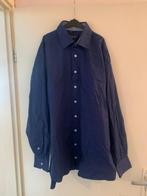 Blauwe blouse met witte stippen van John Cabot. Maat XL, Kleding | Heren, Zo goed als nieuw, John Cabot, Halswijdte 43/44 (XL)