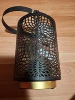 Sfeervolle metalen lantaarn, Zwart, Ophalen of Verzenden, Zo goed als nieuw, Metaal