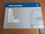 Instructieboek Mercedes 200 230E 260E 300E 230CE 300CE 1988, Ophalen of Verzenden