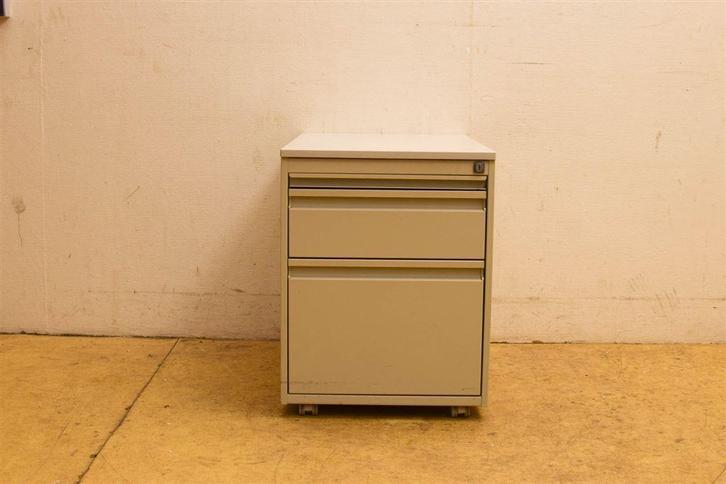 Metalen Ladekast op wieltjes 47704, Huis en Inrichting, Kasten | Ladekasten, Gebruikt, Minder dan 100 cm, 50 tot 100 cm, 25 tot 50 cm
