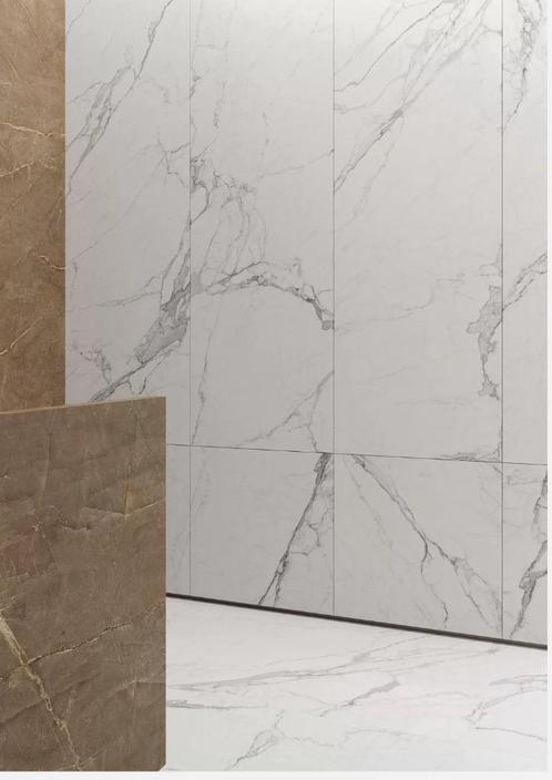 Marmerlook  Statuario  Apune,1198x598x9mm, Doe-het-zelf en Verbouw, Tegels, Nieuw, Vloertegels, Keramiek, 60 cm of meer, 60 cm of meer