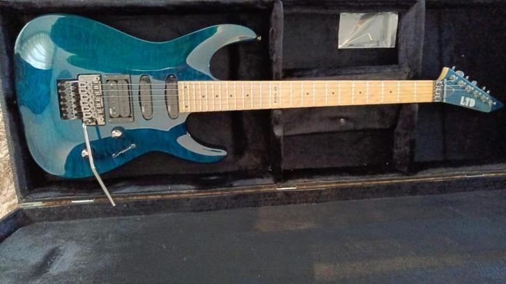 LTD MH-10SQM (ESP), Muziek en Instrumenten, Snaarinstrumenten | Gitaren | Elektrisch, Zo goed als nieuw, Solid body, Overige merken