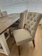 6 x Rivièra Maison Eettafel Stoelen, Ophalen, Gebruikt, 100 tot 150 cm, Riviera maison