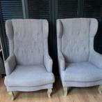 2x wing fauteuils tegen elk aannemelijk bod, Huis en Inrichting, Fauteuils, Gebruikt, Minder dan 75 cm, Ophalen of Verzenden, Stof
