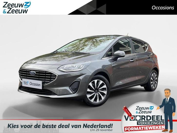 Ford Fiesta 1.0 EcoBoost Hybrid Titanium 125PK | Navigatie |, Auto's, Ford, Bedrijf, Te koop, Fiësta, ABS, Achteruitrijcamera