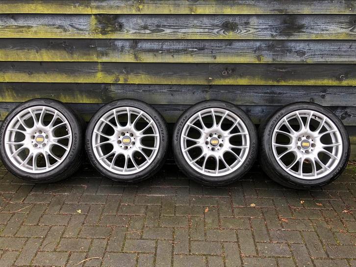 BBS 19 inch lichtmetalen velgen met zgan Goodyear banden, Auto-onderdelen, Banden en Velgen, Banden en Velgen, Zomerbanden, 19 inch