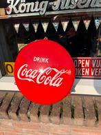 Coca-Cola Emaille Reclamebord - 40cm Rond, Antiek en Kunst, Antiek | Emaille, Ophalen of Verzenden