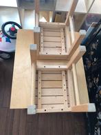 Tafeltje en 2 stoeltjes ikea blank hout, Ophalen, Gebruikt, Tafel(s) en Stoel(en)