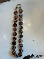 Tijgerschelpjes Ketting - Verzilverd Slot, Overige materialen, Bruin, Tijgerschelp, Ophalen of Verzenden