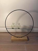 Decoratieve vaasjes op standaard, Zwart, Ophalen of Verzenden, Minder dan 50 cm, Glas