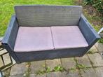 Tuinbank + 2 stoelen en kussens gratis af te halen, Tuin en Terras, Tuinbanken, Ophalen, Gebruikt, Overige materialen