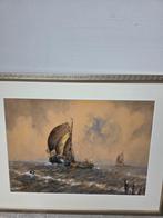 Wim Bos Aquarel - Handgesigneerd, Antiek en Kunst, Ophalen of Verzenden